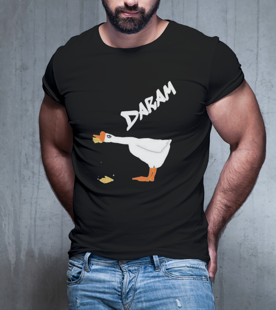 Goose Snack Humor Daram Goose Eating Cookie T-Shirt