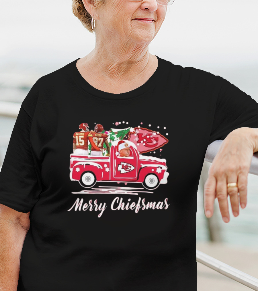 Merry Chiefsmas Kansas City Chiefs Football Holiday T-Shirt
