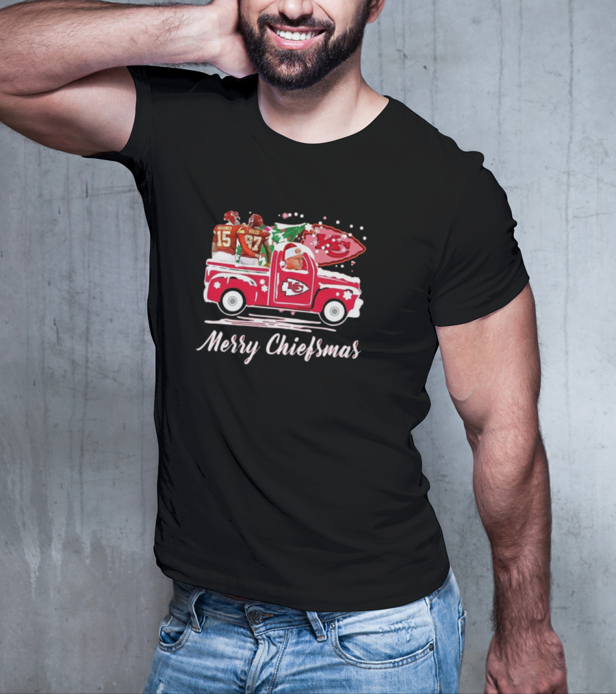 Merry Chiefsmas Kansas City Chiefs Football Holiday T-Shirt