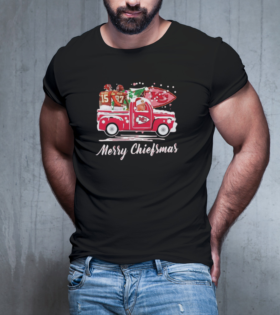 Merry Chiefsmas Kansas City Chiefs Football Holiday T-Shirt
