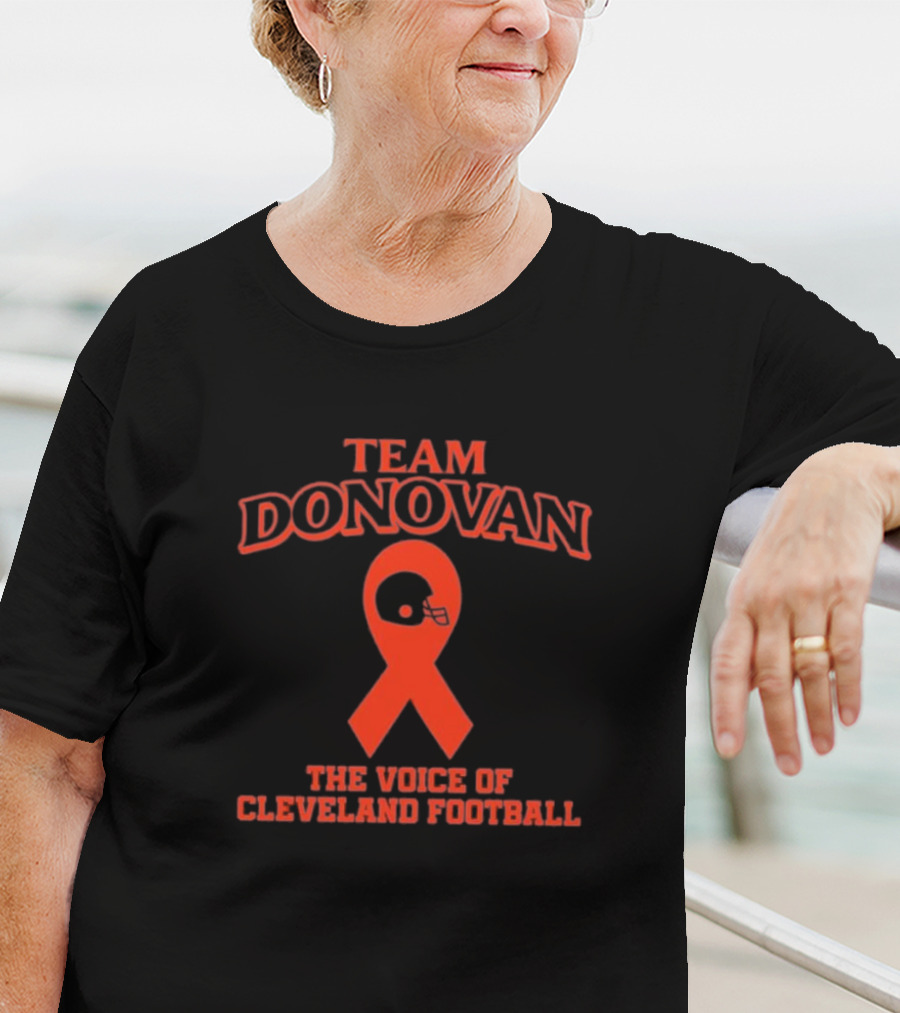Team Donovan Cleveland Football Voice Helmet T-Shirt