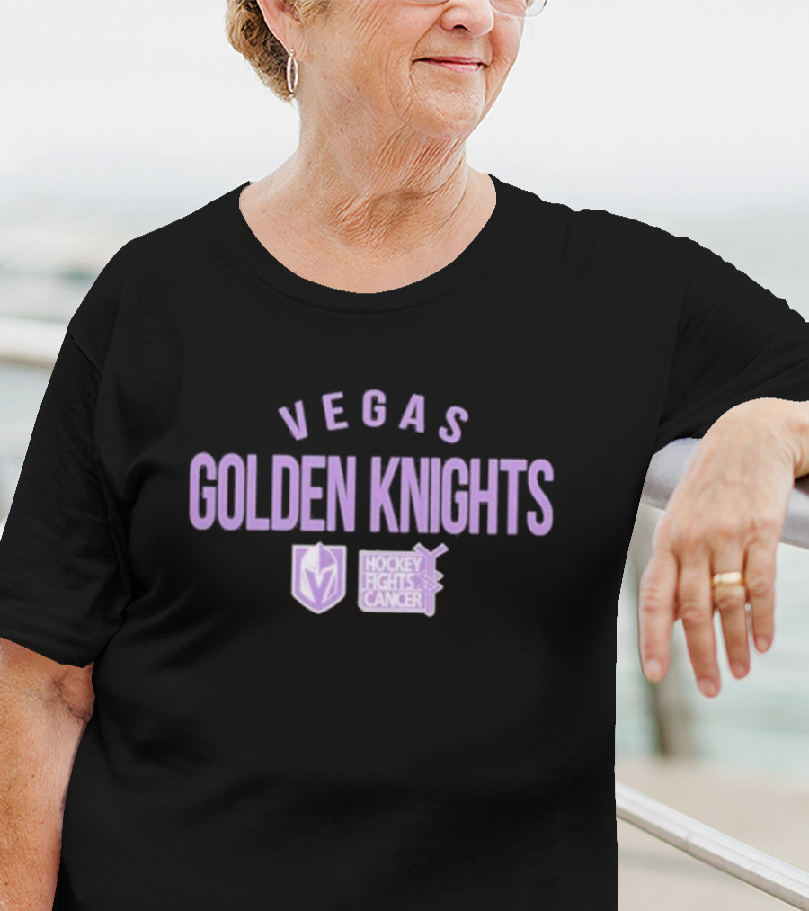 Vegas Golden Knights Hockey Fights Cancer Resilient Richmond T-Shirt