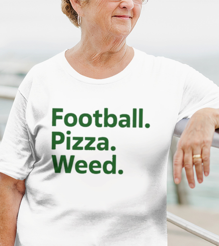 Dave Portnoy Football Pizza Weed Essentials T-Shirt