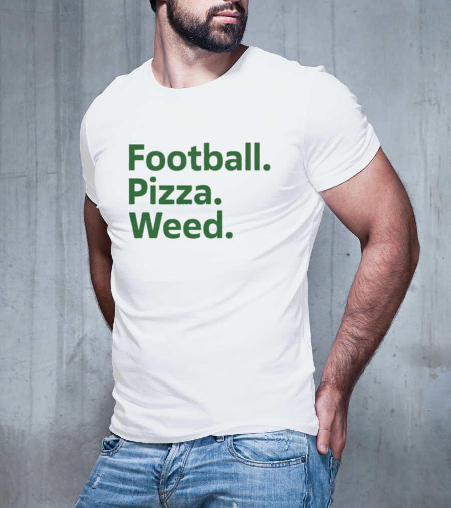 Dave Portnoy Football Pizza Weed Essentials T-Shirt