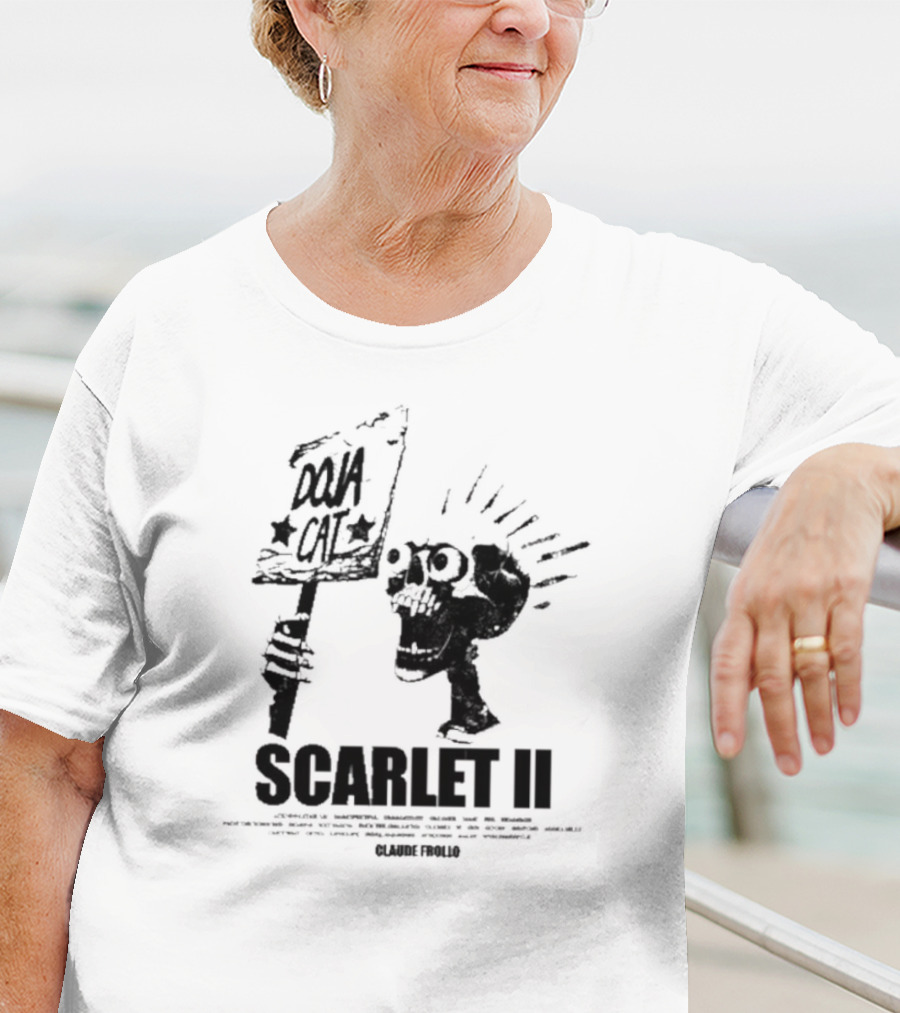 Doja Cat Scarlet II Claude Frollo Skull T-Shirt