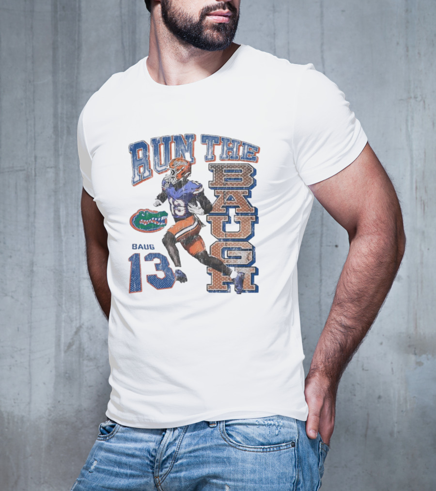 Run The Baugh Florida Gators Baug 13 Vintage T-Shirt