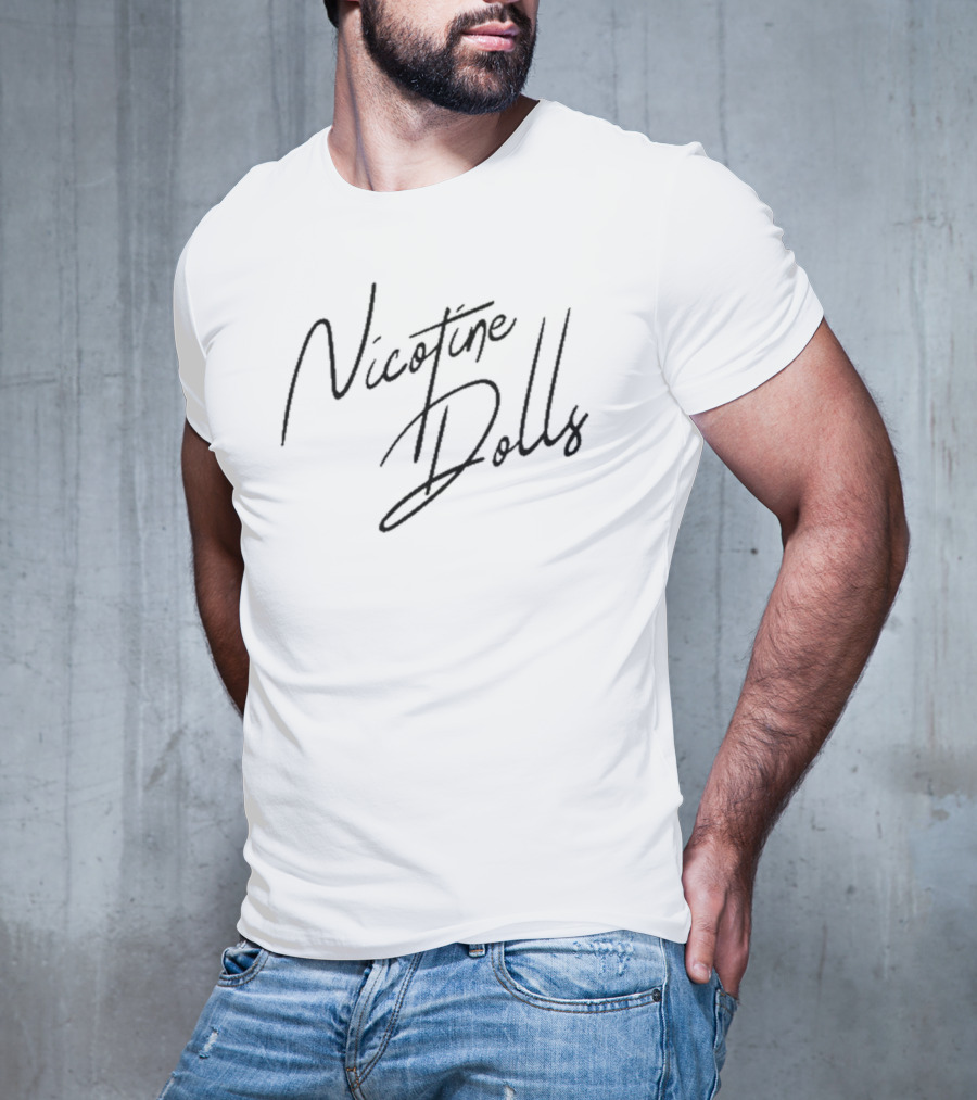 Nicotine Dolls Band Logo Signature T-Shirt