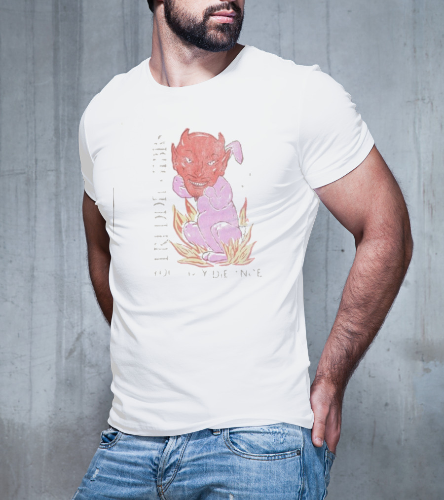 Freddie Gibbs You Only Die 1Nce Devil Roast Paint Red Devil In Flames T-Shirt