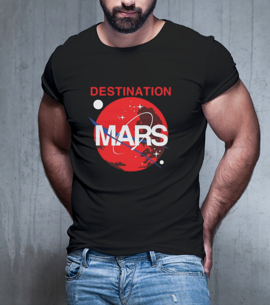 Buzz Aldrin Destination Mars NASA Space Exploration T-Shirt