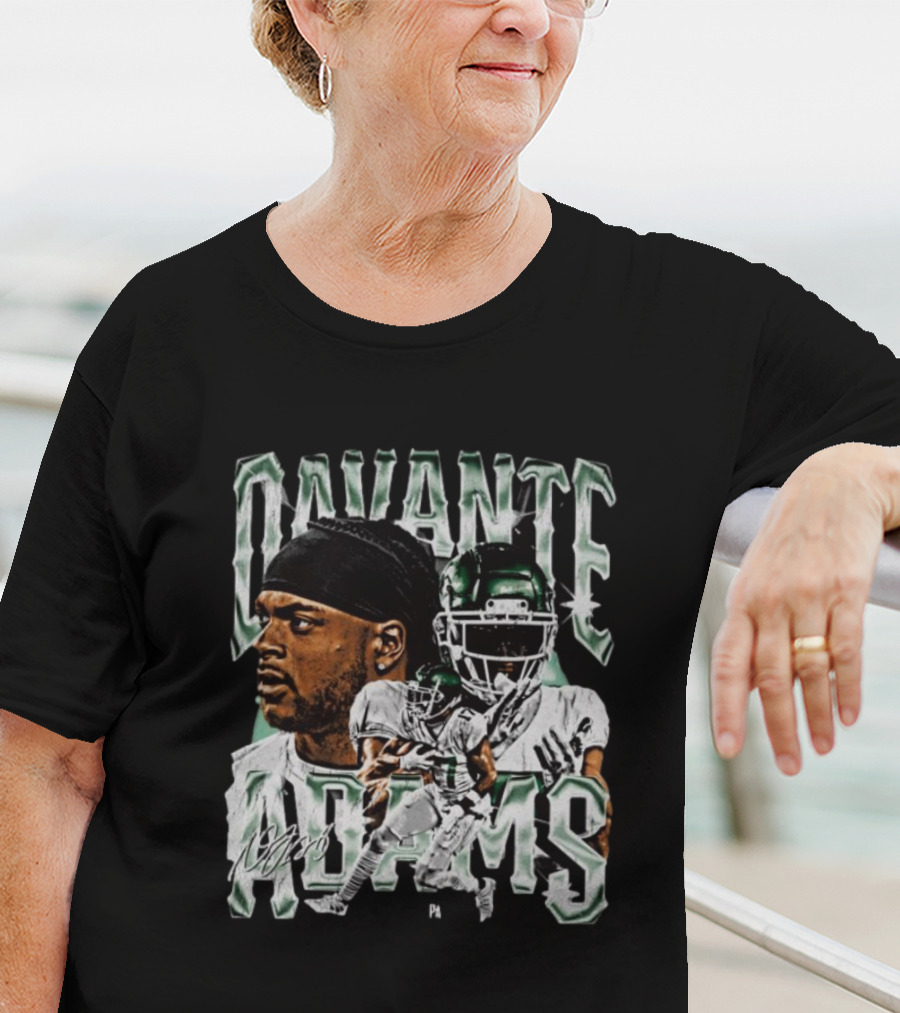 Davante Adams New York Jets Signature T-Shirt