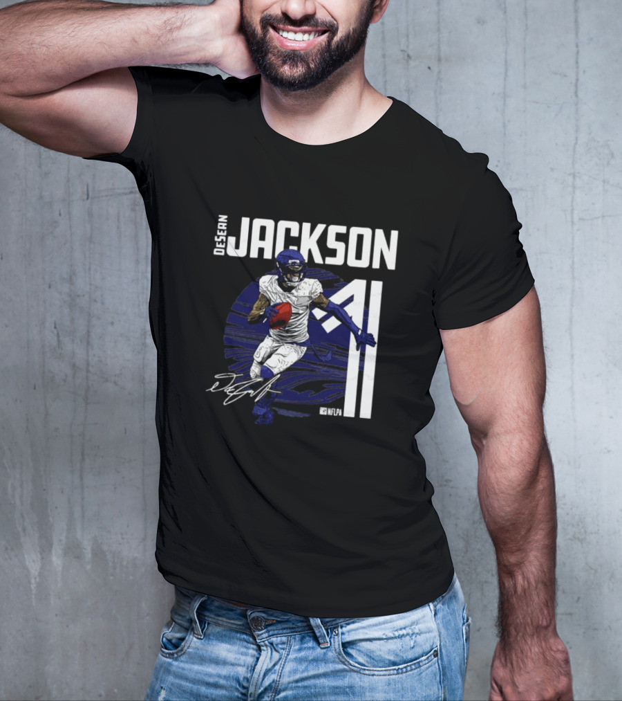 DeSean Jackson NFLPA Signature Baltimore Ravens Number 11 NFL T-Shirt