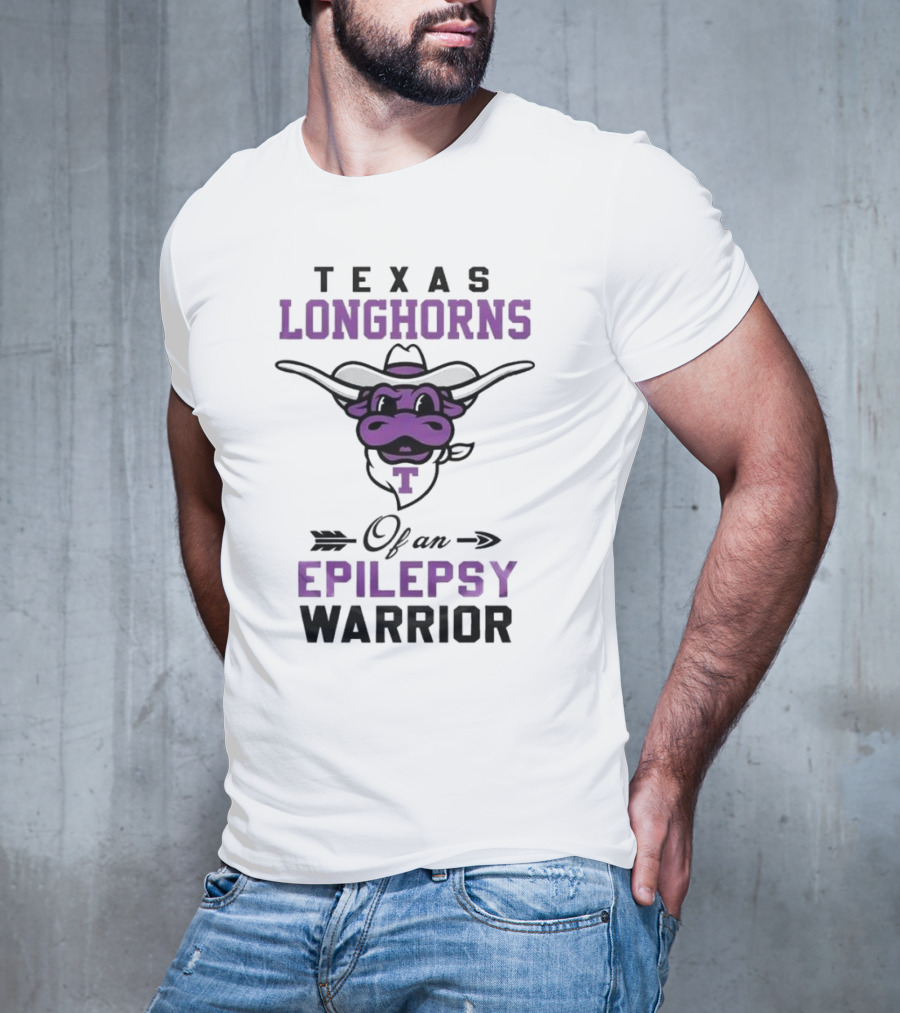 Texas Longhorns Epilepsy Warrior Cow Mascot T-Shirt