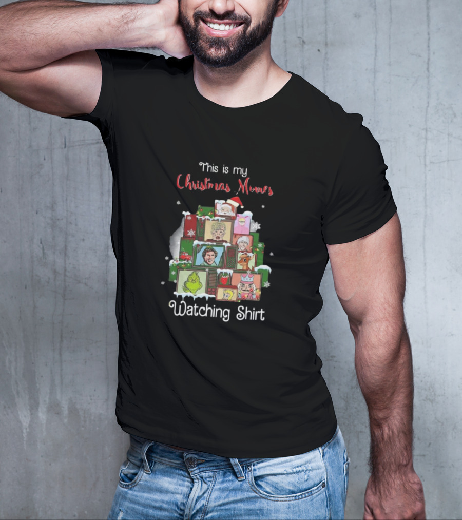 This Is My Christmas Movies Watching Shirt Home Alone Grinch Elf T-Shirt