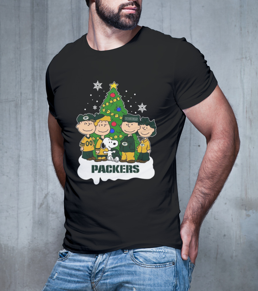 Snoopy The Peanuts Packers NFL Christmas T-Shirt