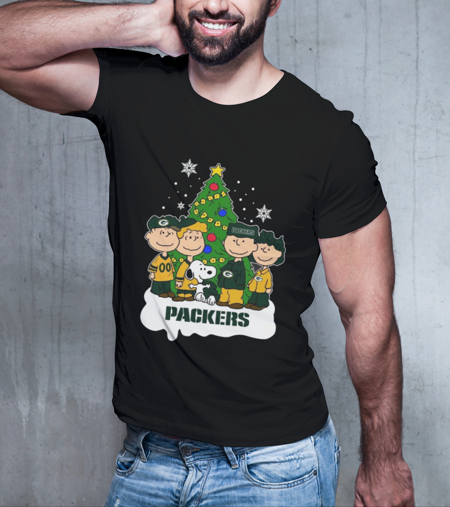 Snoopy The Peanuts Packers NFL Christmas T-Shirt