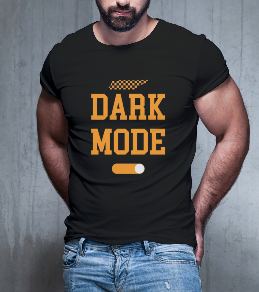 Tennessee Vols Dark Mode On Knoxtalgia Checkerboard T-Shirt