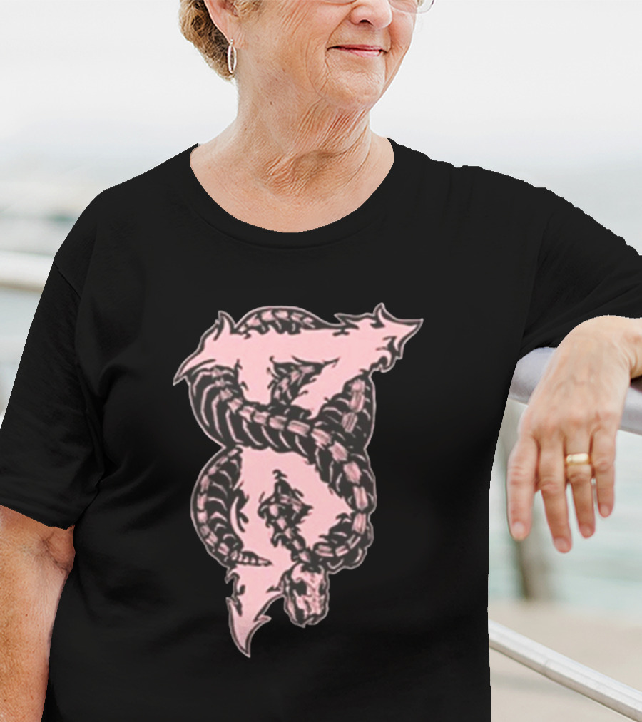 Beartooth Band Merch Metal Snake Pink T-Shirt