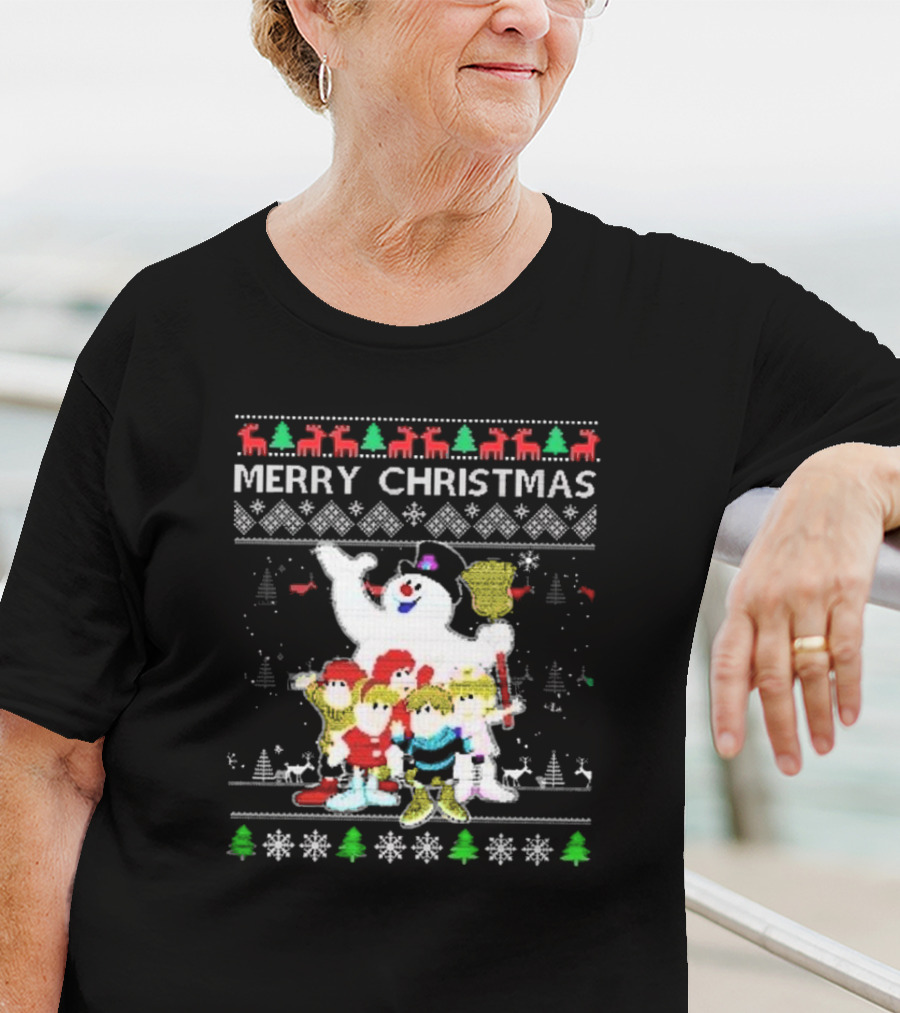 Merry Christmas Ugly Movie Cartoon Frosty The Snowman T-Shirt
