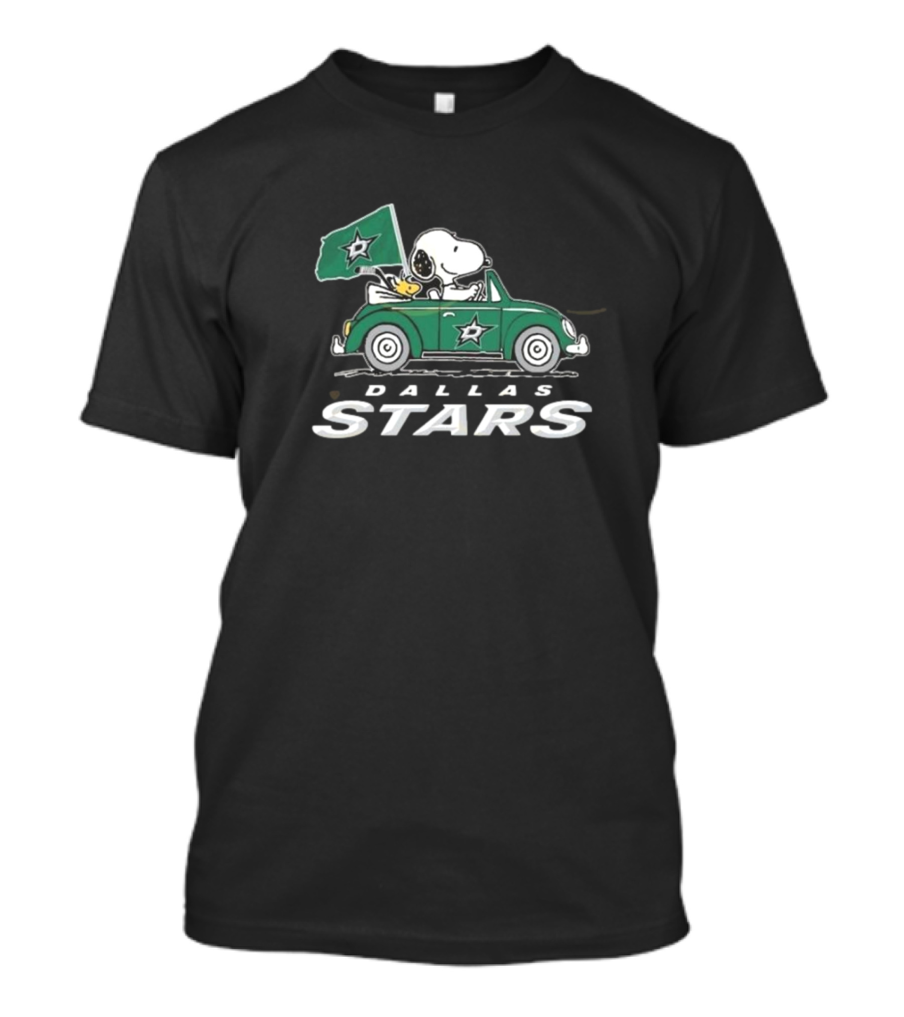 Snoopy Woodstock Driving Car Dallas Stars T-Shirt