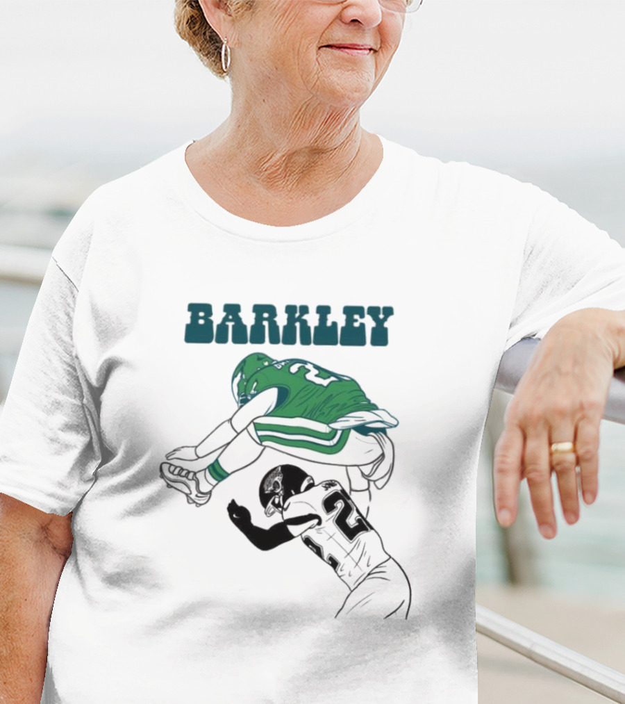 Barkley Leaps Over Jaguars Cornerback T-Shirt