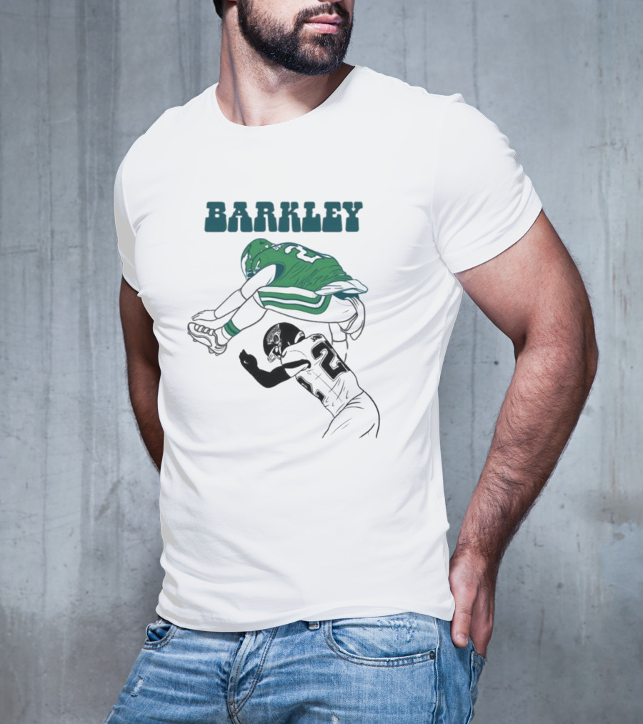 Barkley Leaps Over Jaguars Cornerback T-Shirt