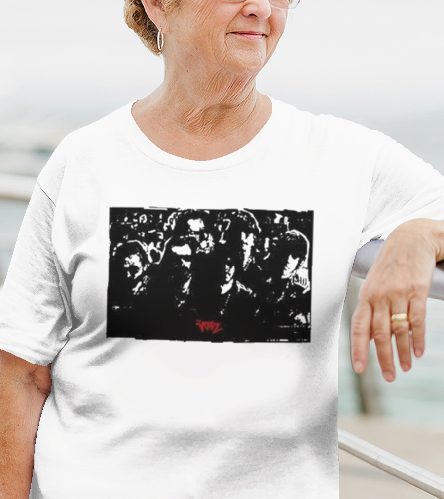 The Voidz Group Photo Black And Red Album Cover Aesthetic T-Shirt