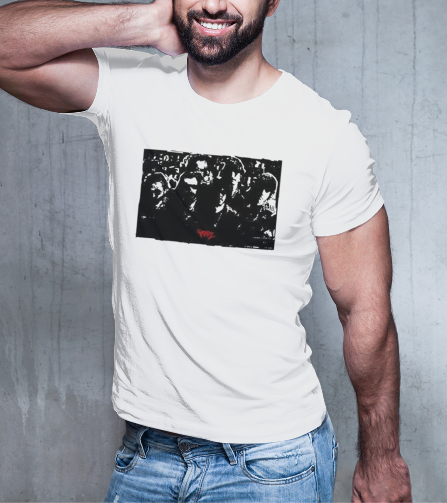 The Voidz Group Photo Black And Red Album Cover Aesthetic T-Shirt