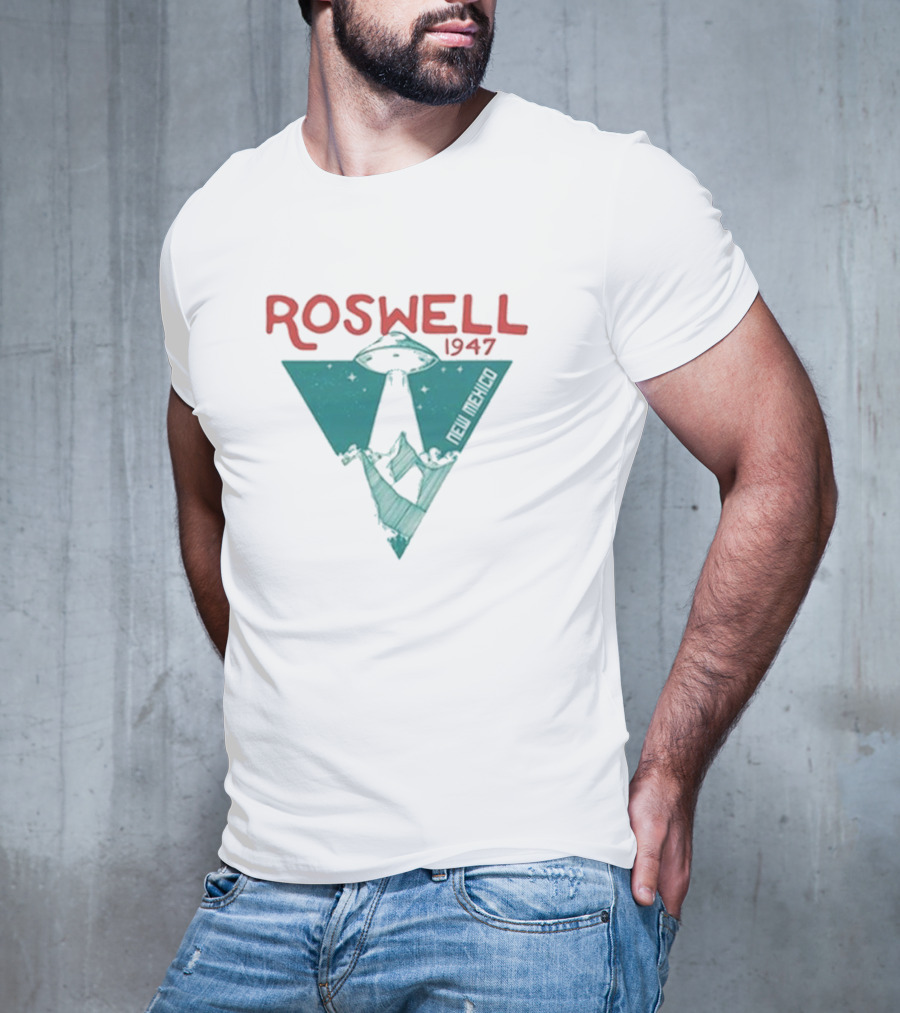 Roswell 1947 UFO New Mexico Triangle T-Shirt