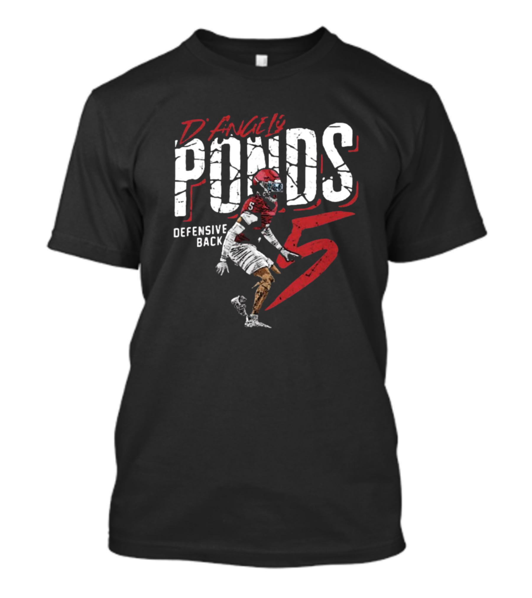 D'Angelo Ponds Defensive Back Indiana Hoosiers Number 5 College Football Player T-Shirt