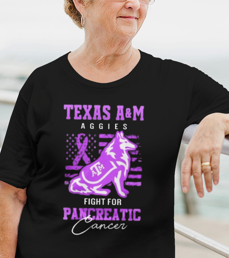 Texas A&M Aggies Fight For Pancreatic Cancer T-Shirt