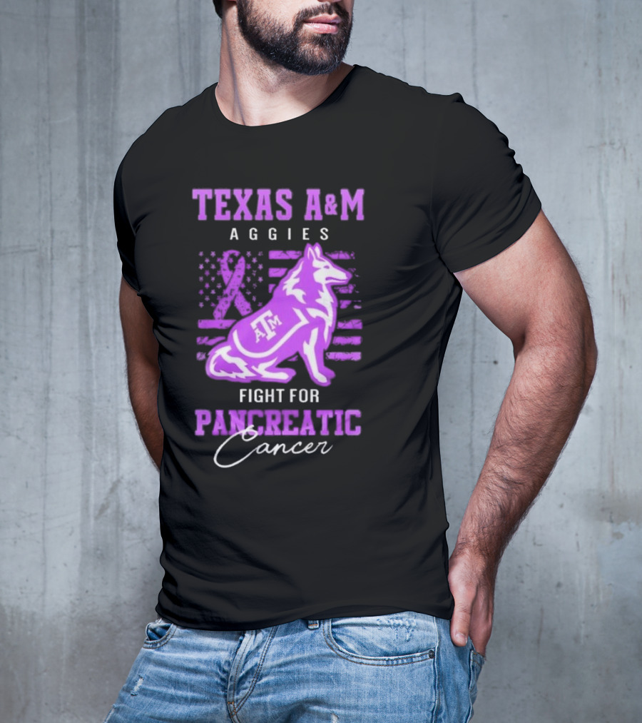Texas A&M Aggies Fight For Pancreatic Cancer T-Shirt