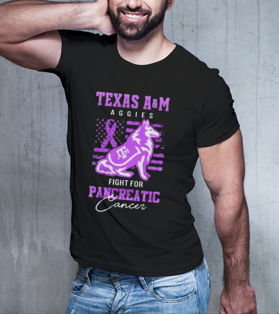 Texas A&M Aggies Fight For Pancreatic Cancer T-Shirt