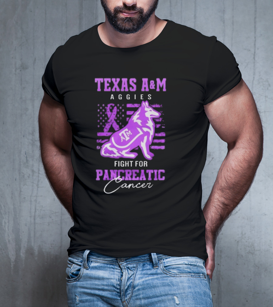 Texas A&M Aggies Fight For Pancreatic Cancer T-Shirt