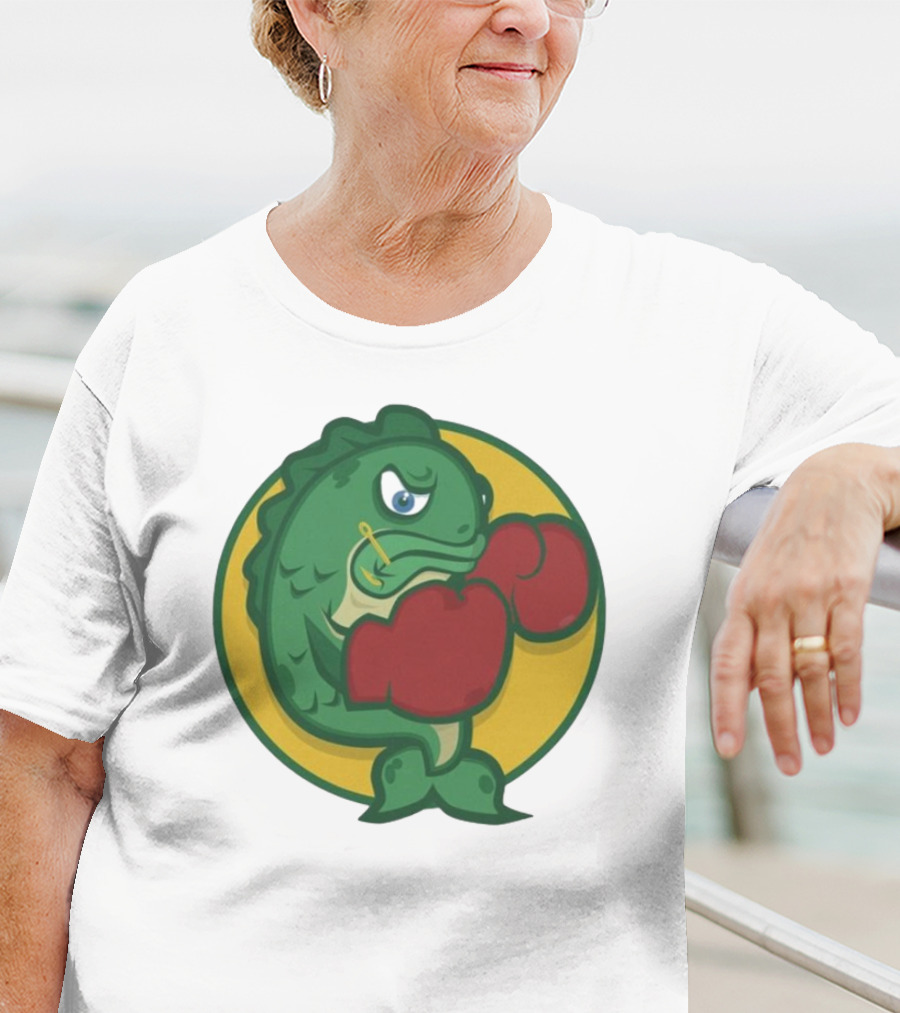 Hookline Sinkers Boxing Fish Icon T-Shirt