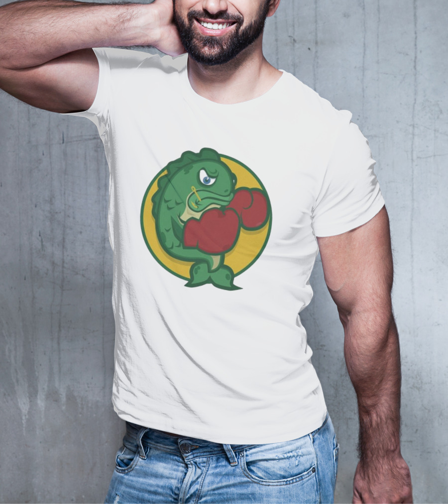 Hookline Sinkers Boxing Fish Icon T-Shirt