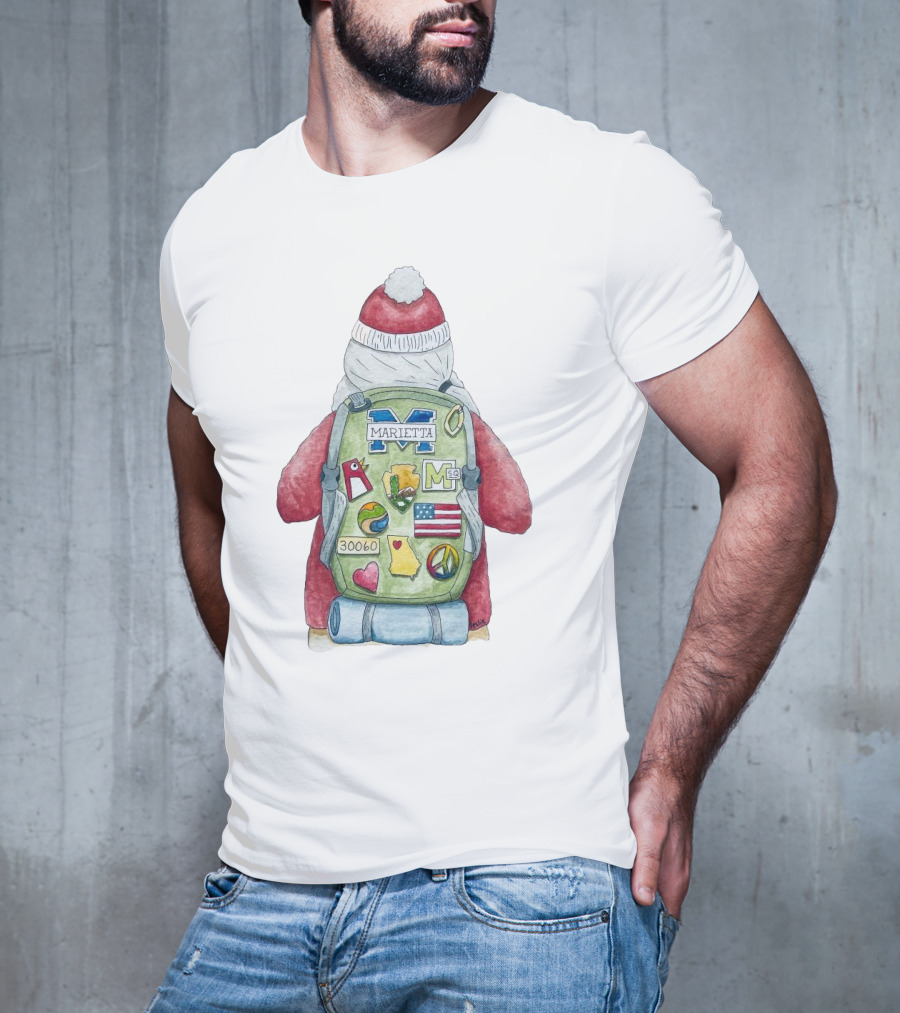 Santa Marietta 30060 Backpack Merry Christmas T-Shirt