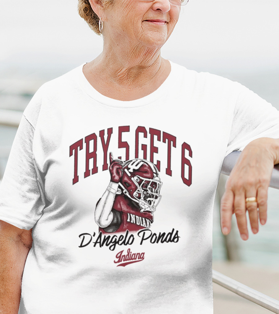 TRY 5 GET 6 D’Angelo Ponds Indiana Hoosiers T-Shirt
