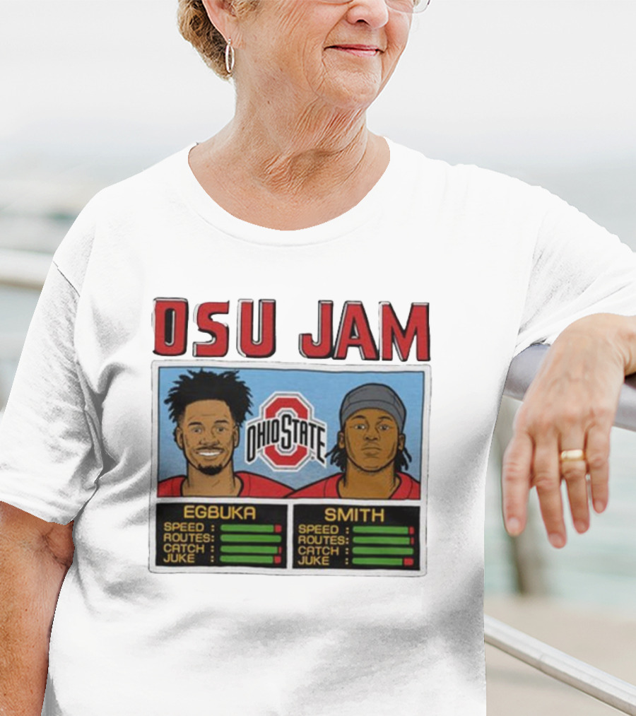 OSU Jam Egbuka Smith Ohio State Football Speed Routes Catch Juke T-Shirt