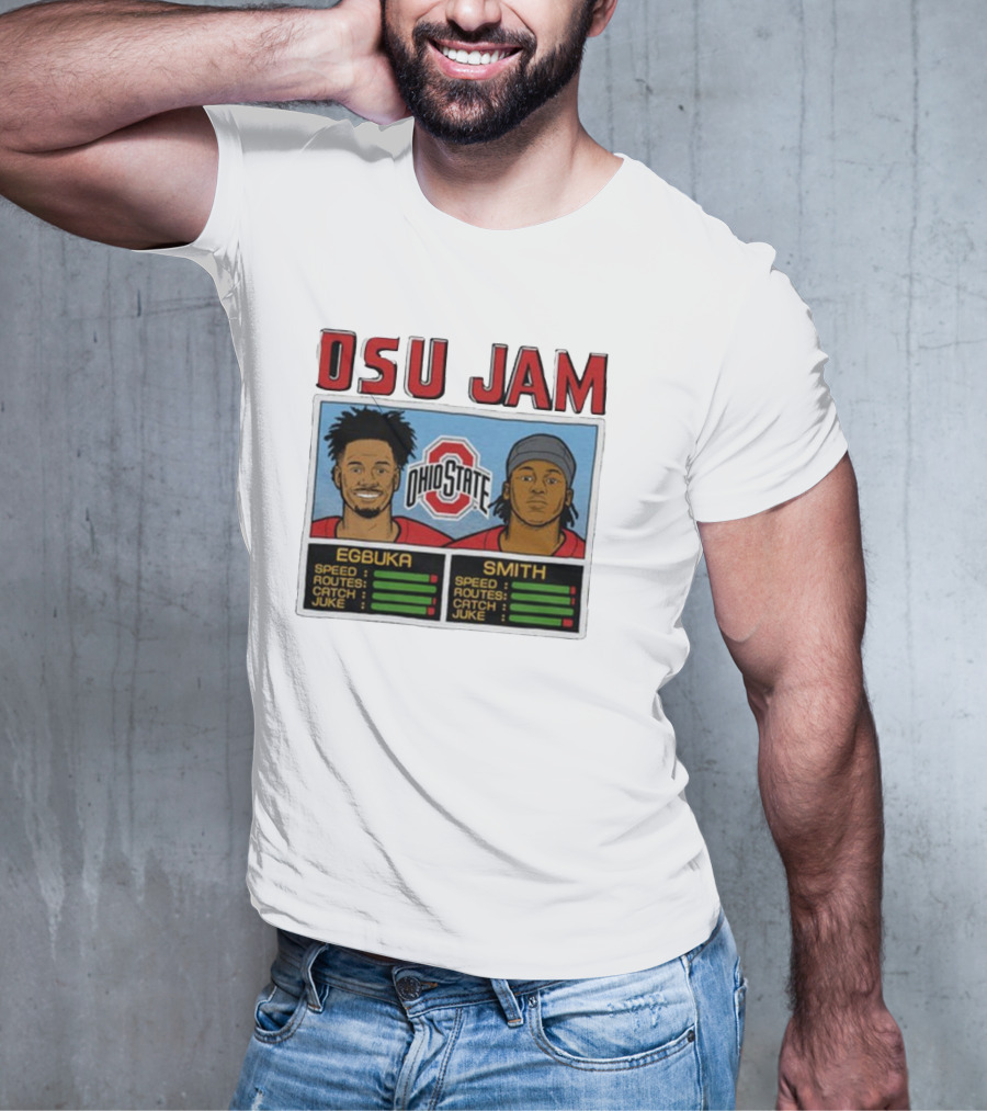 OSU Jam Egbuka Smith Ohio State Football Speed Routes Catch Juke T-Shirt
