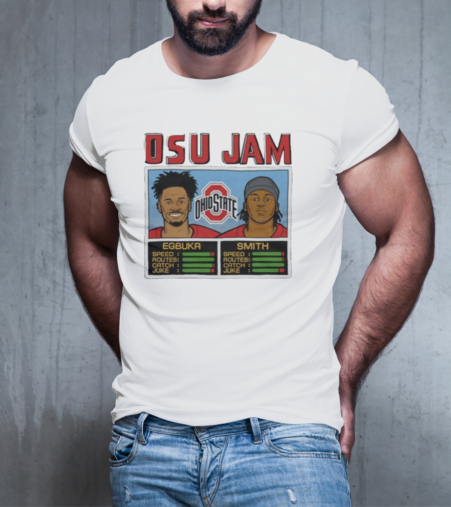OSU Jam Egbuka Smith Ohio State Football Speed Routes Catch Juke T-Shirt