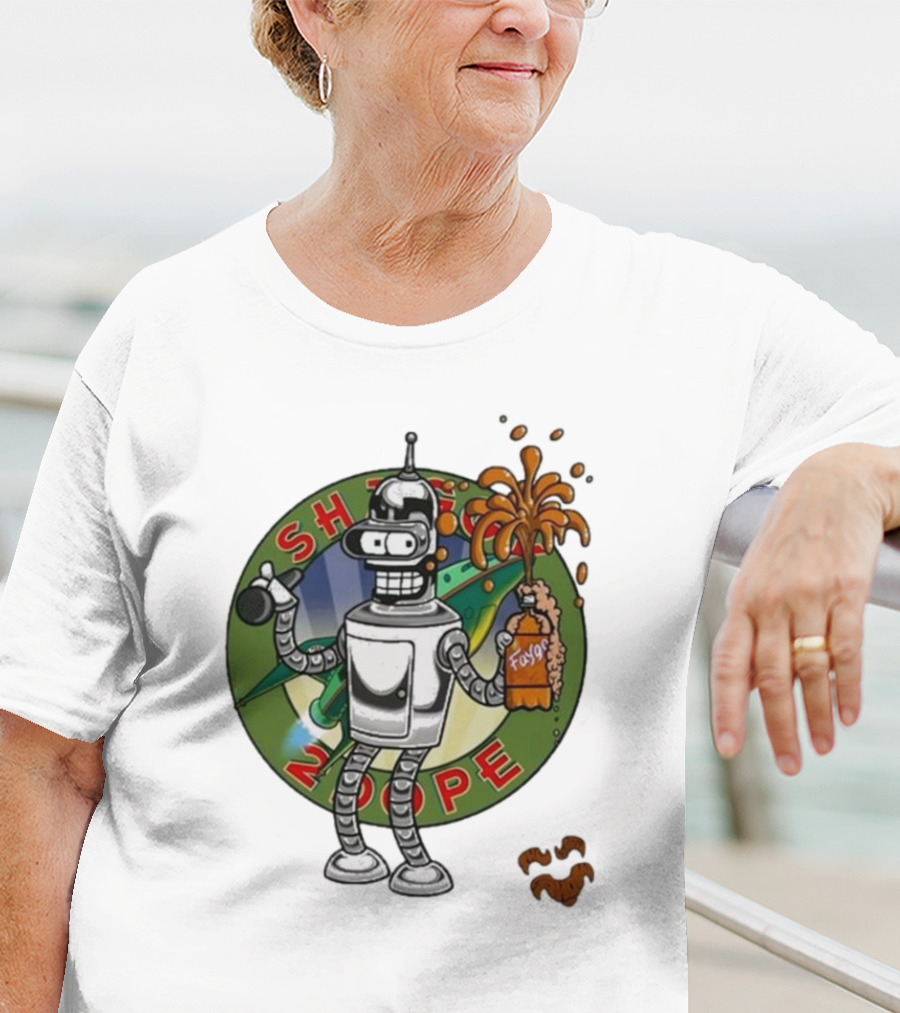 Shaggy Show Bender 2 Dope Futurama Fudge Robot T-Shirt