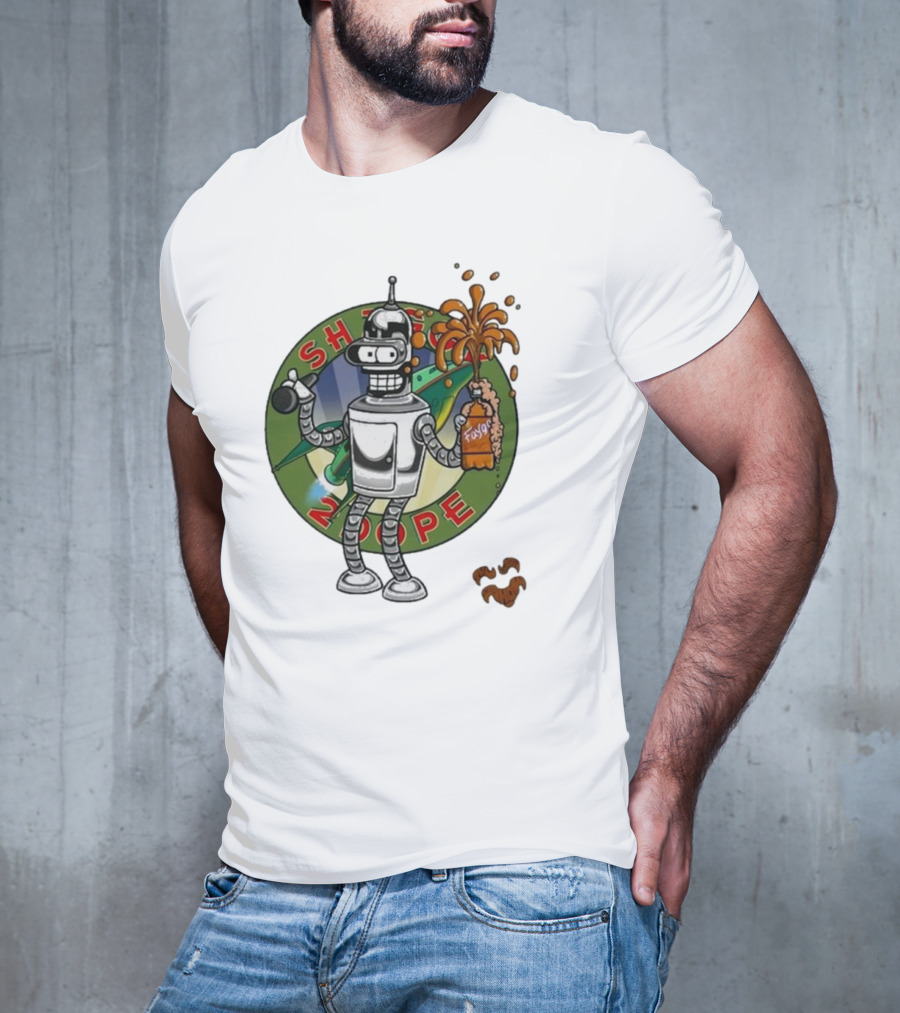 Shaggy Show Bender 2 Dope Futurama Fudge Robot T-Shirt