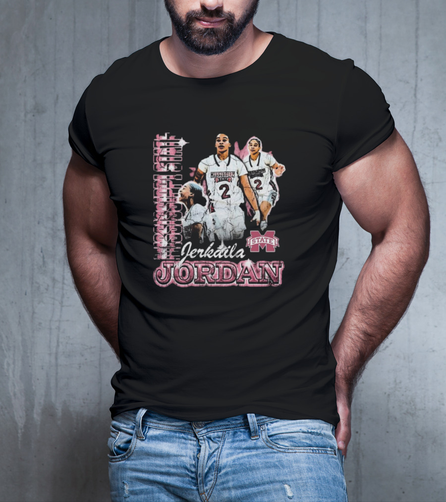 Erkaila Jordan Mississippi State Bulldogs Basketball 90s Aesthetic T-Shirt