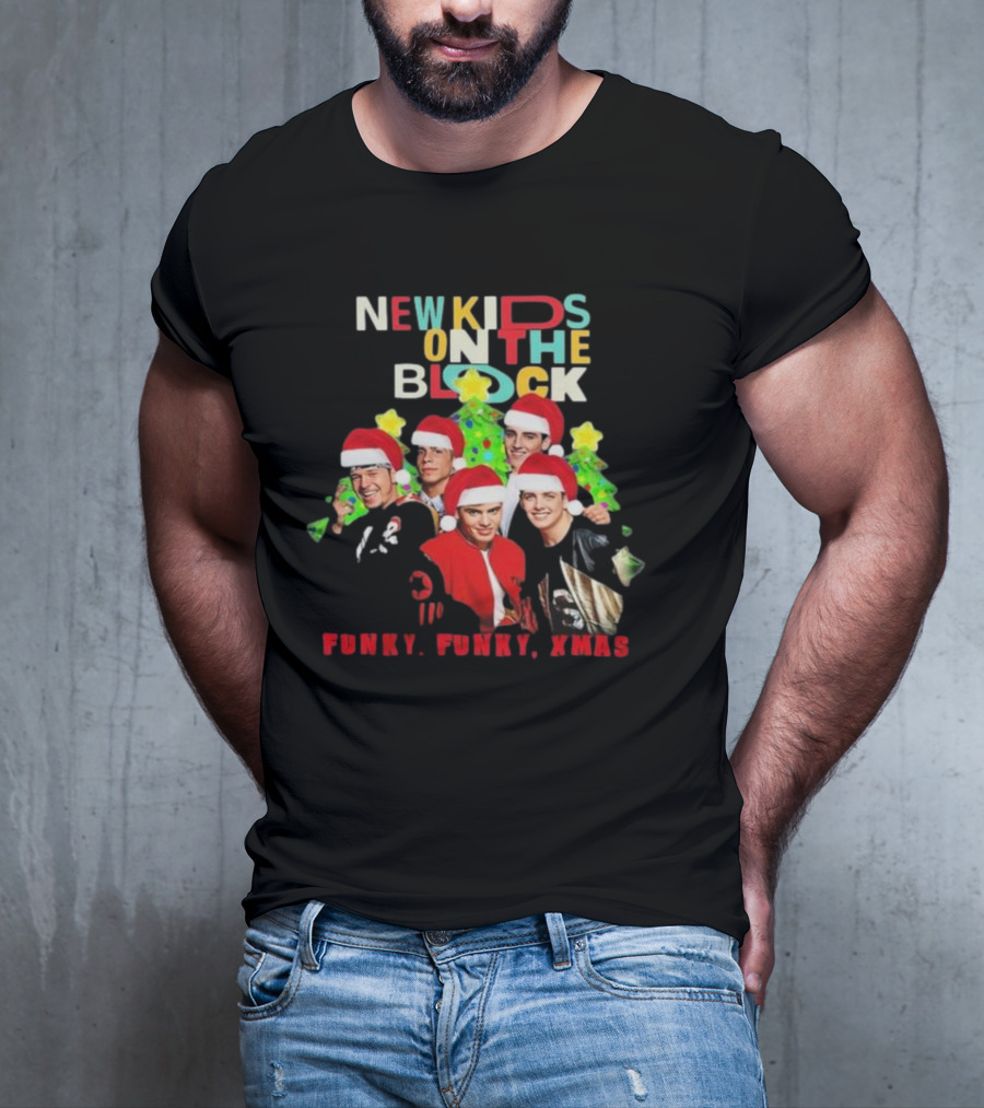 New Kids On The Block NKOTB Funky Funky Xmas Christmas T-Shirt