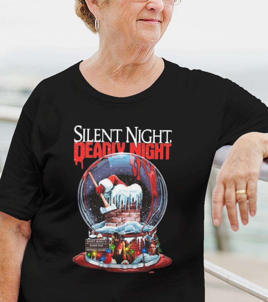 Silent Night Deadly Night Saint Mary's Home For Orphaned Children Frozen In Fear T-Shirt