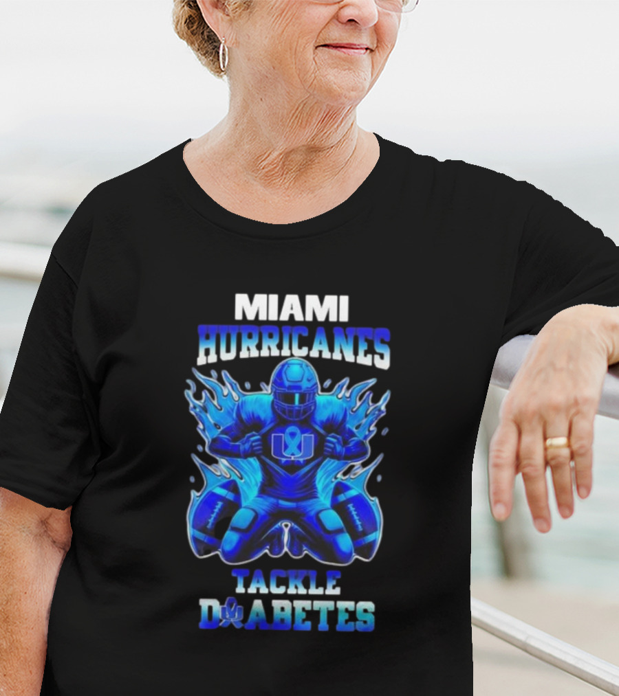 MIAMI HURRICANES TACKLE DIABETES AWARENESS NOVEMBER T-Shirt