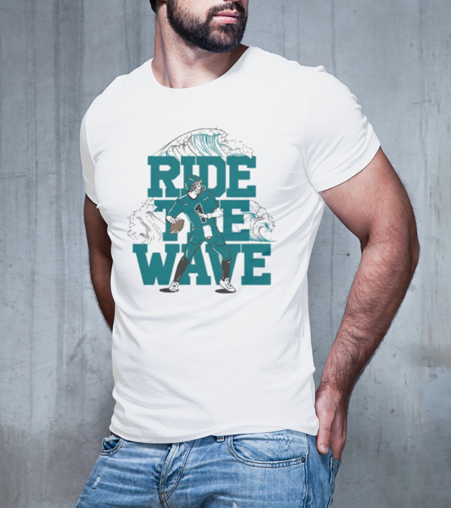 Ride The Wave Coastal Carolina University Football Quarterback Wave T-Shirt