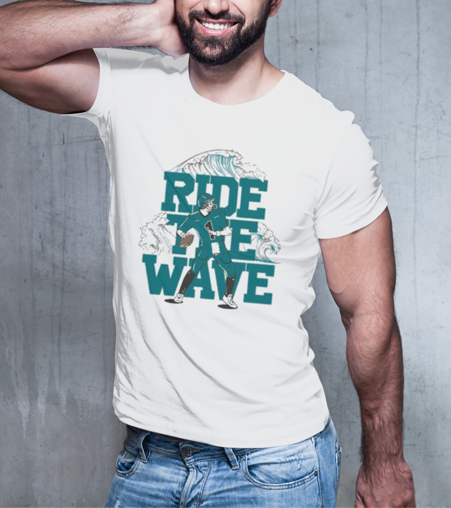 Ride The Wave Coastal Carolina University Football Quarterback Wave T-Shirt