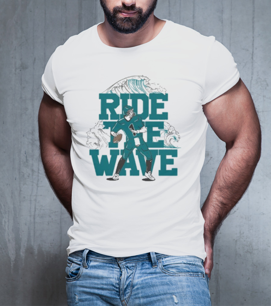 Ride The Wave Coastal Carolina University Football Quarterback Wave T-Shirt