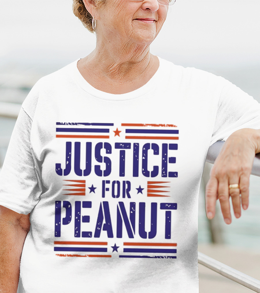 Justice For Peanut Vintage Squirrel Funny T-Shirt